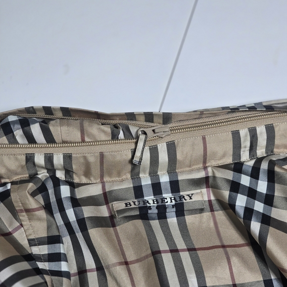 Burberry Golf Zip-up Nova Check Windbreaker Mesh Sports Jacket With Hidden Hood - Picture 8 of 16